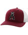 Image #1 - Hooey Men's Punchy Logo Embordered Trucker Cap, Maroon, hi-res
