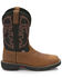 Image #2 - Justin Men's Stampede Rush Western Work Boots - Composite Toe, Brown, hi-res