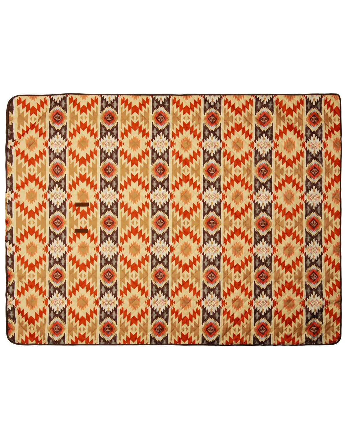 Carstens Home Southwestern Striped Picnic Blanket, Orange, hi-res