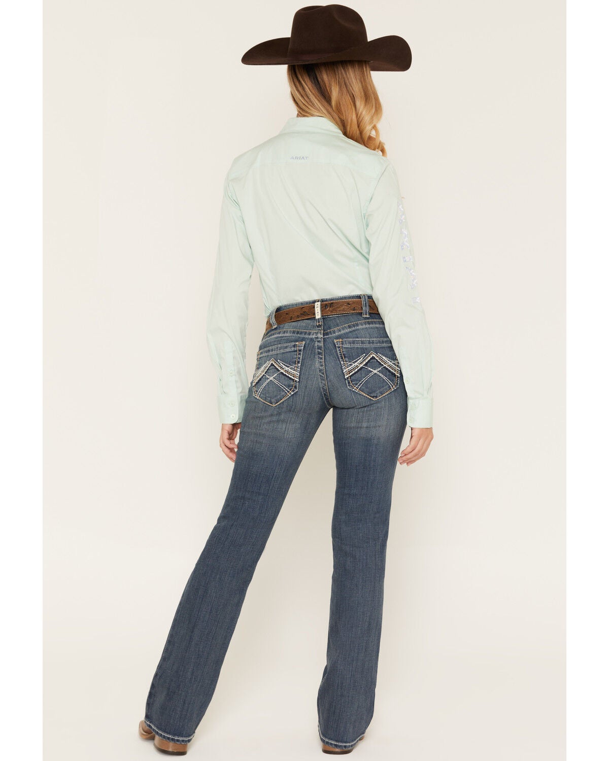 Image #3 - Ariat Women's Rainstorm Riding Jeans, Denim, hi-res