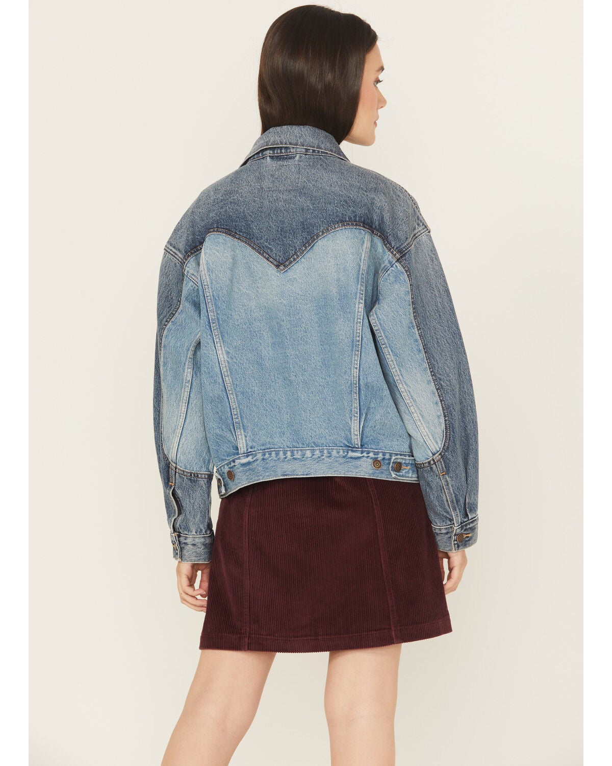 Image #4 - Levi's Women's Free Range Denim Trucker Jacket, Multi, hi-res