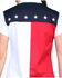 Image #2 - Scully Women's American Flag Print Short Sleeve Snap Top, White, hi-res
