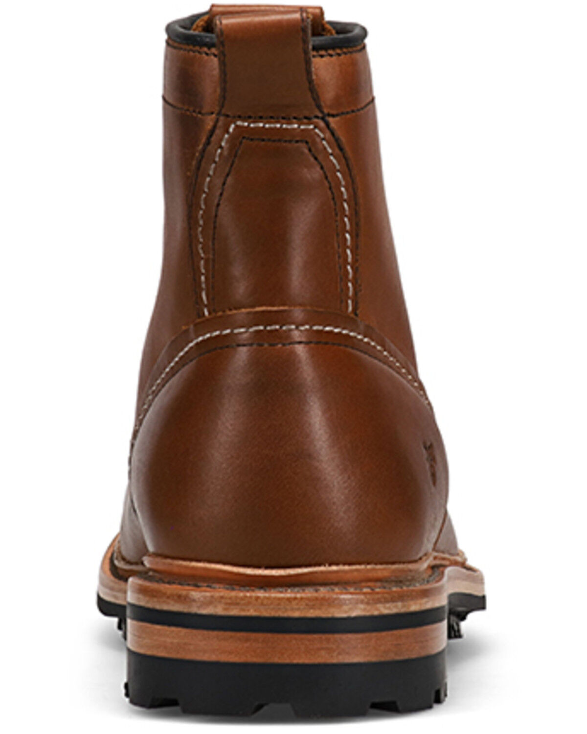 Image #5 - Frye Men's Hudson Lace-Up Work Boots - Round Toe, Caramel, hi-res