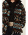 Image #3 - Cruel Girl Women's Southwestern Print Tweed Jacket , Black, hi-res