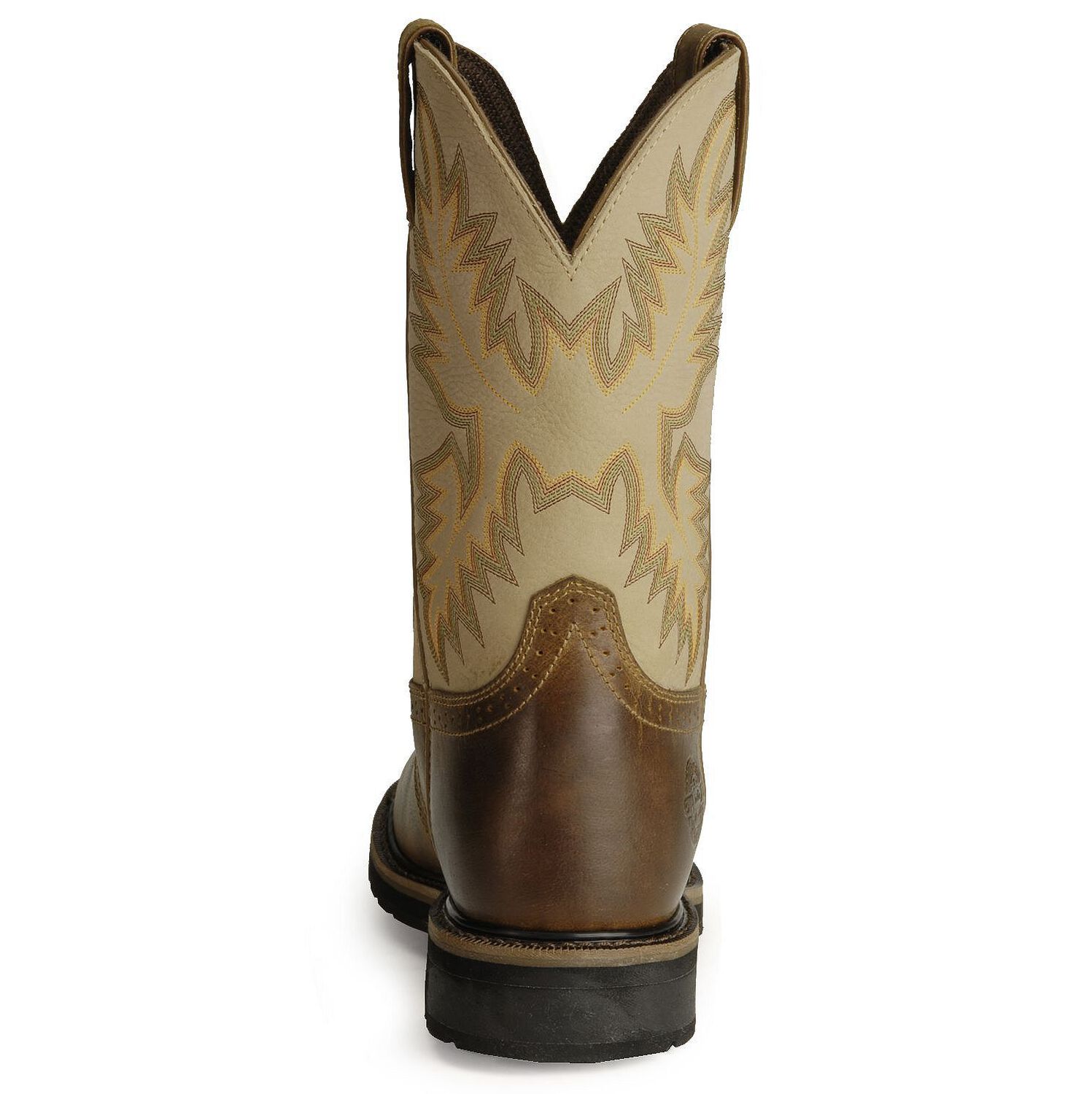 Image #7 - Justin Men's Stampede Superintendent Work Boots - Steel Toe, Brown, hi-res