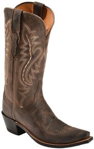 Lucchese Handmade 1883 Madras Goat Cowgirl Boots - Snip Toe, Chocolate, hi-res