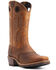 Image #1 - Ariat Men's Hybrid Roughstock Western Performance Boots - Square Toe, Brown, hi-res