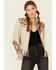 Double D Ranch Women's Poco Loco Leather Jacket , Cream, hi-res