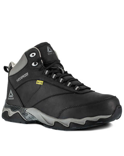 Image #1 - Reebok Men's Met Guard Waterproof Athletic Hiker Shoes - Composite Toe, Black, hi-res