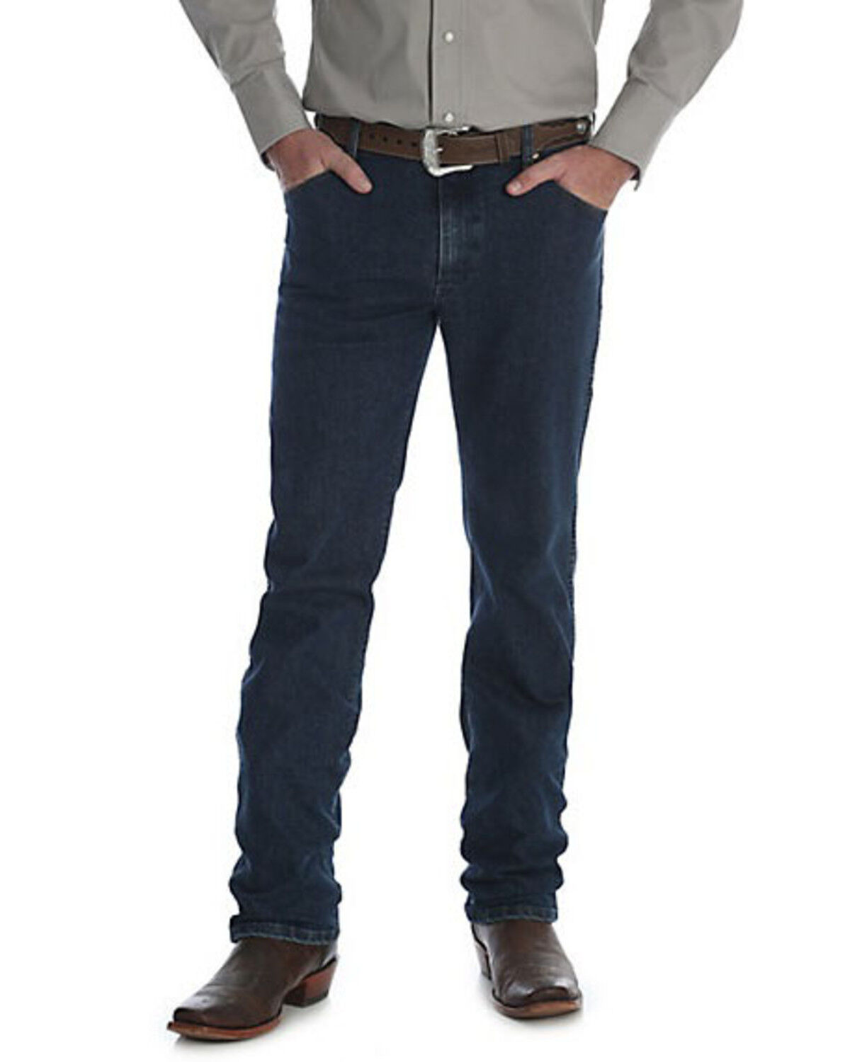 Image #2 - Wrangler Men's Midnight Rinse Premium Performance Cowboy Cut Jeans - Big & Tall, Indigo, hi-res