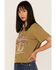 Image #2 - Cleo + Wolf Women's Mushrooms Graphic Boxy Tee, Green/brown, hi-res