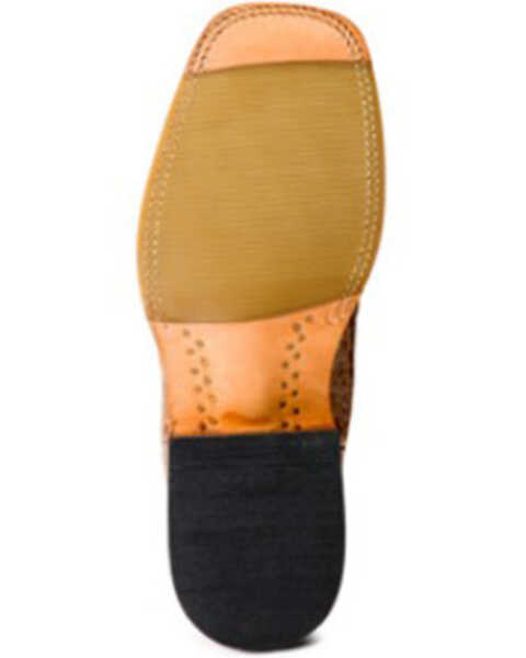 Image #5 - Macie Bean Women's Slick Rikki Western Boots - Broad Square Toe, Cream/brown, hi-res