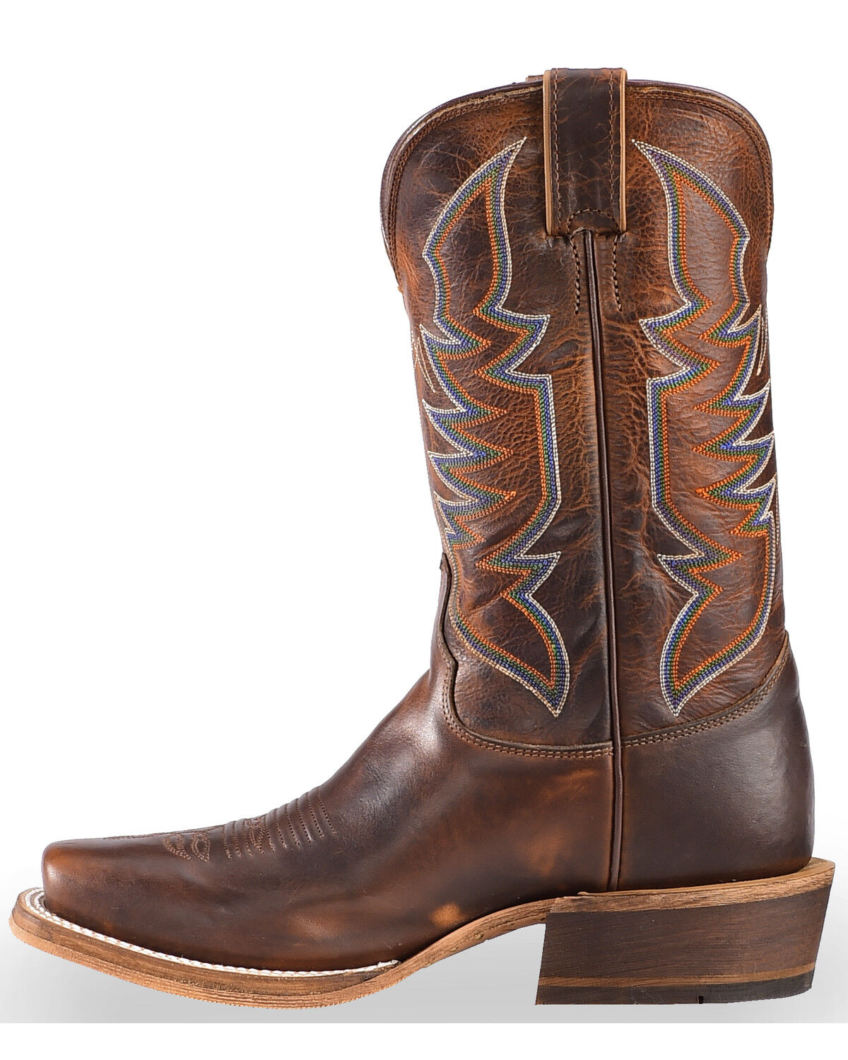 Image #3 - Justin Men's Bent Rail Men's Navigator Western Boots - Square Toe, Brown, hi-res