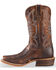 Justin Men's Bent Rail Men's Navigator Western Boots - Square Toe, Brown, hi-res