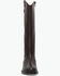 Image #4 - Frye Women's Melissa Button Tall Inside Zip Fashion Boots - Round Toe, Dark Brown, hi-res