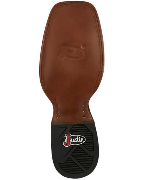 Image #6 - Justin Men's Jackpot Western Boots - Broad Square Toe, Brown, hi-res