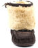 Superlamb Women's Navajo Moc Pull On Suede Booties - Moc Toe , Chocolate, hi-res