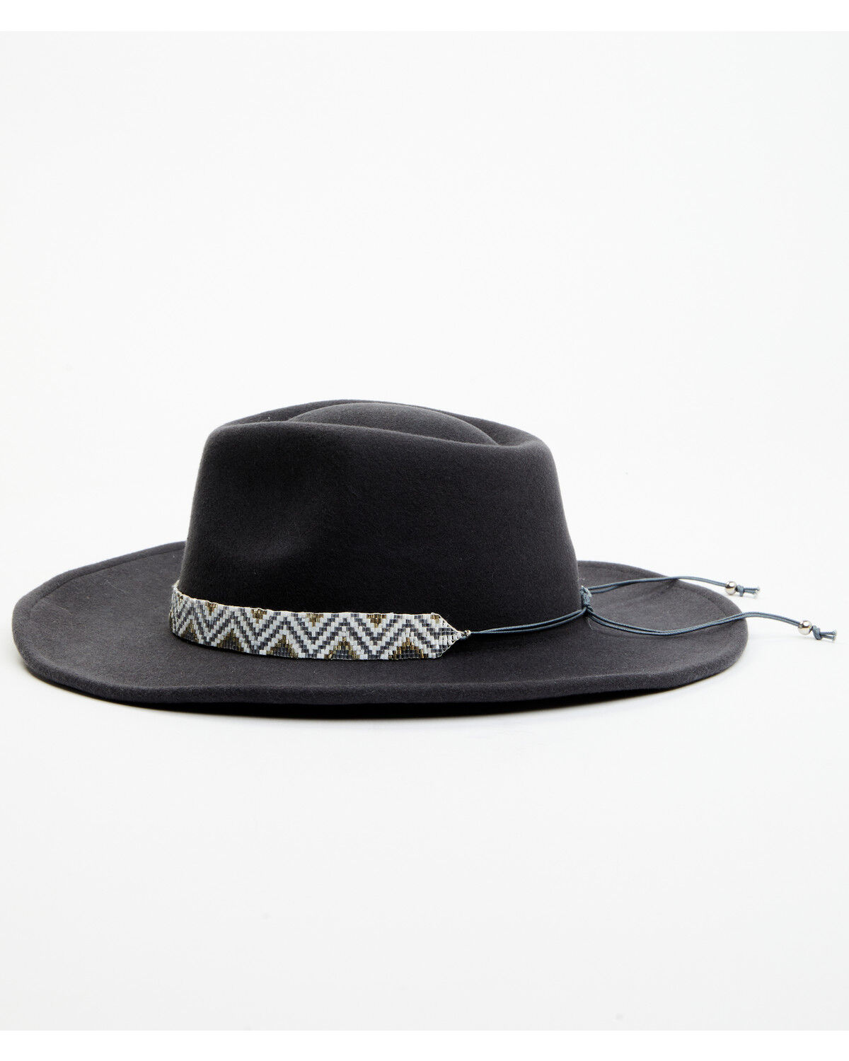 Image #3 - Nikki Beach Women's Skye Beaded Band Western Fashion Hat, Grey, hi-res