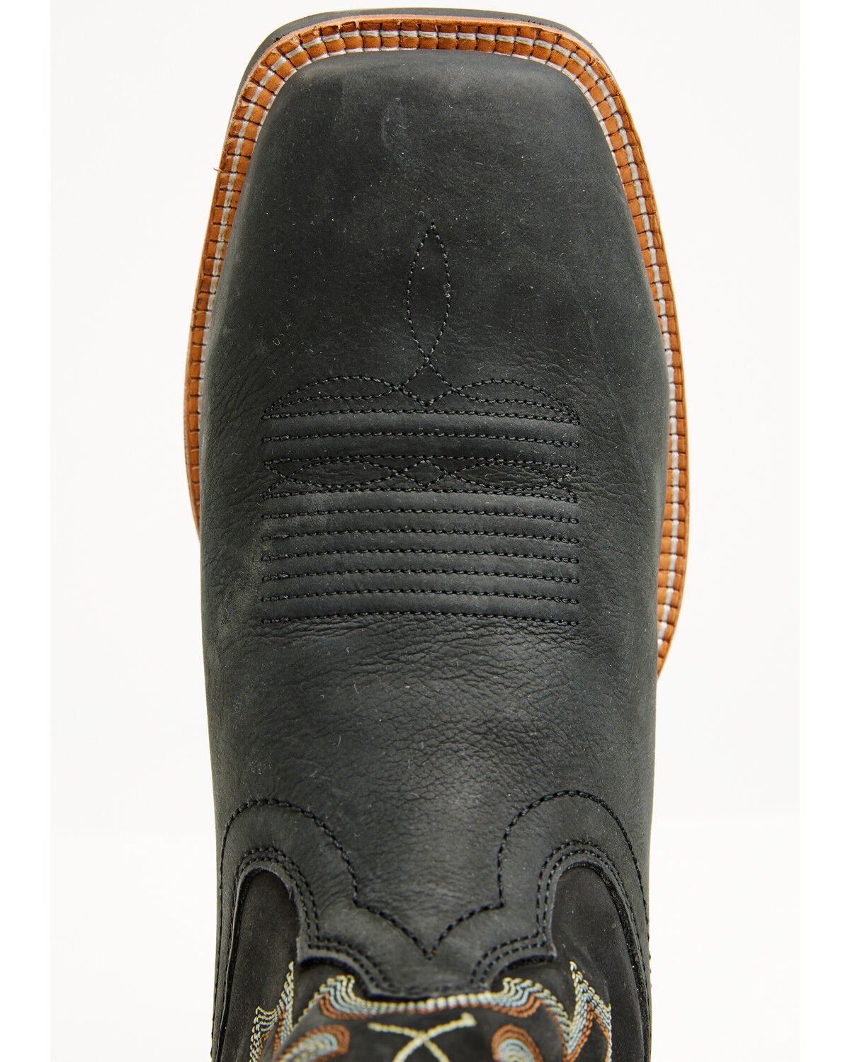 Image #6 - Justin Men's Outlaw Rustle Performance Western Boots - Broad Square Toe, Black, hi-res