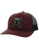 Image #1 - Hooey Men's Sterling Trucker Cap, Burgundy, hi-res