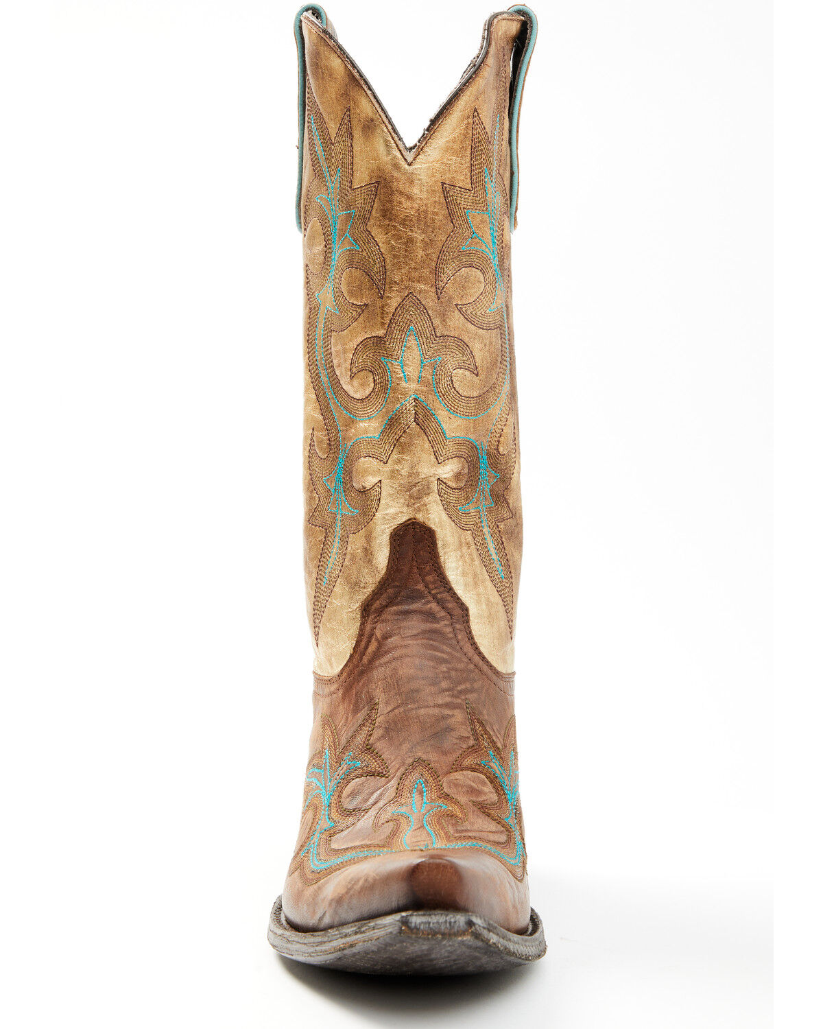 Image #4 - Old Gringo Women's Diego Heavy Western Boots - Snip Toe, Gold, hi-res