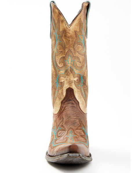 Image #4 - Old Gringo Women's Diego Heavy Western Boots - Snip Toe, Gold, hi-res