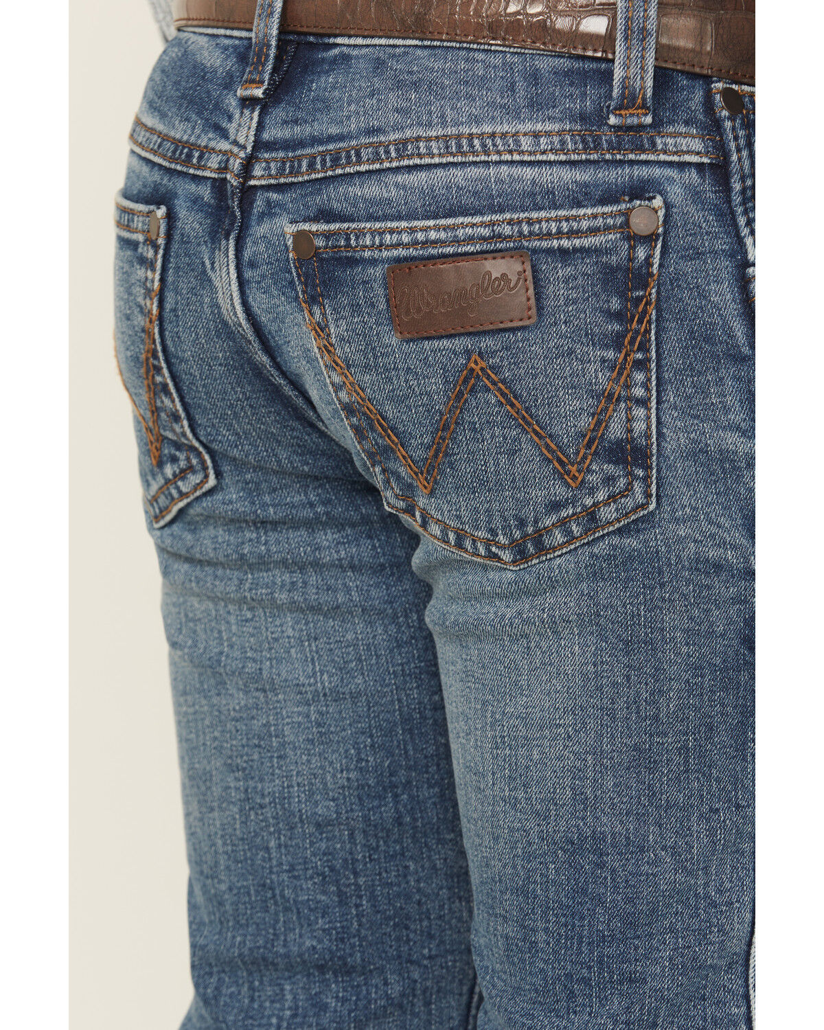 Image #3 - Wrangler Retro Boys' Medium Wash Slim Bootcut Stretch Denim Jeans, Medium Wash, hi-res