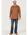 Image #2 - Hawx Men's FR Logo Long Sleeve Work T-Shirt, Russett, hi-res