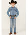 Wrangler 20X Boys' Medium Wash Slim Bootcut Stretch Denim Jeans, Medium Wash, hi-res