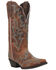 Laredo Women's Adrian 12" Wide Calf Western Boots - Snip Toe, Tan, hi-res