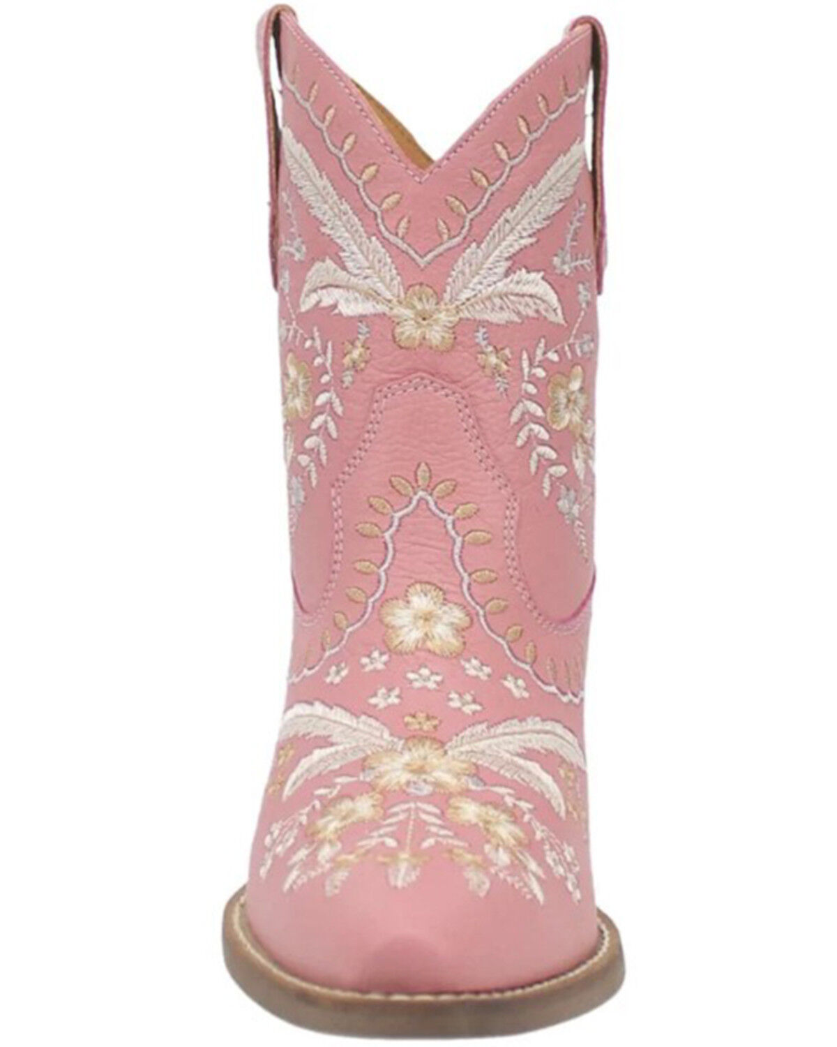 Image #4 - Dingo Women's Floral Western Booties - Snip Toe, Pink, hi-res