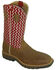 Image #2 - Twisted X Men's Lite Pull On Work Boots - Steel Toe, Distressed, hi-res