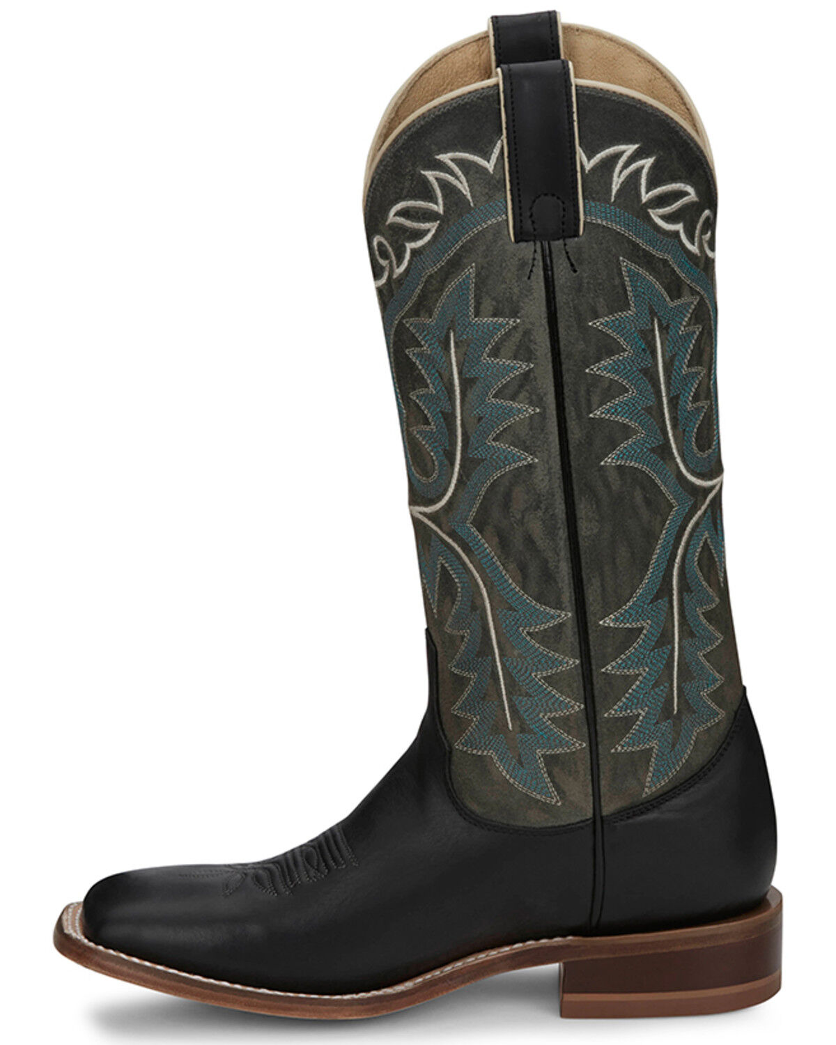 Image #3 - Justin Women's Stella Western Boots - Broad Square Toe, Black, hi-res