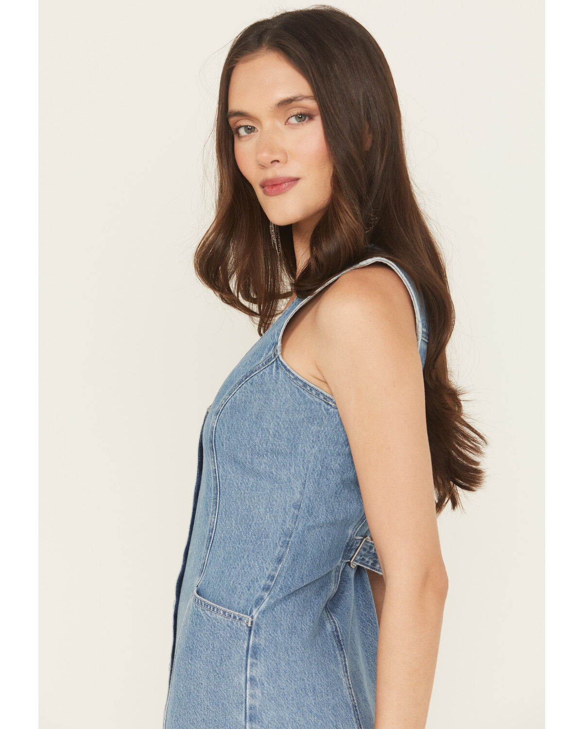 Image #2 - Levi's Women's Light Wash Vianna Sleeveless Button-Down Denim Dress, Light Wash, hi-res