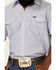 Image #3 - Wrangler Men's Chambray Rigid Cowboy Cut Short Sleeve Pearl Snap Work Shirt , Blue, hi-res