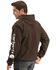 Image #3 - Carhartt Men's Loose Fit Midweight Logo Sleeve Graphic Hooded Sweatshirt - Big & Tall, Brown, hi-res