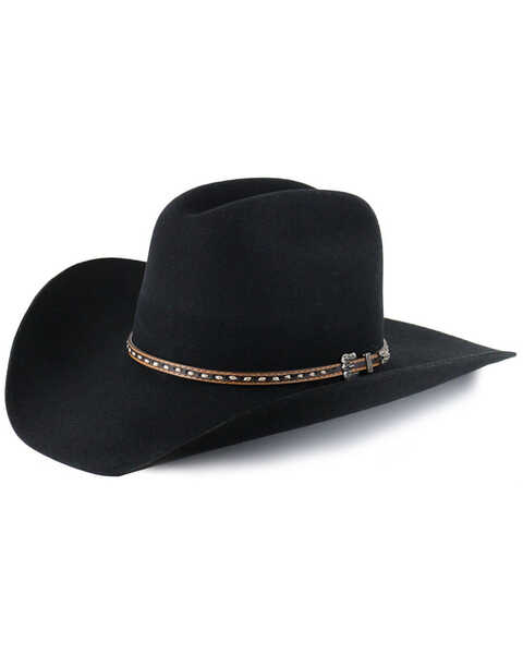 Cody James 3X Felt Cowboy Hat, Black, hi-res