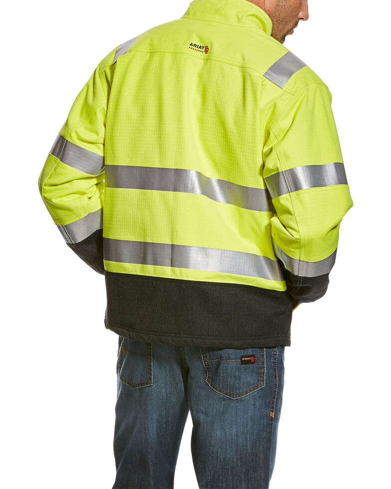 Ariat Men S Yellow Fr Hi Vis Waterproof Jacket Big Sheplers