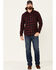 Image #2 - Flag & Anthem Men's Belhaven Plaid Long Sleeve Button Down Western Shirt, Maroon, hi-res