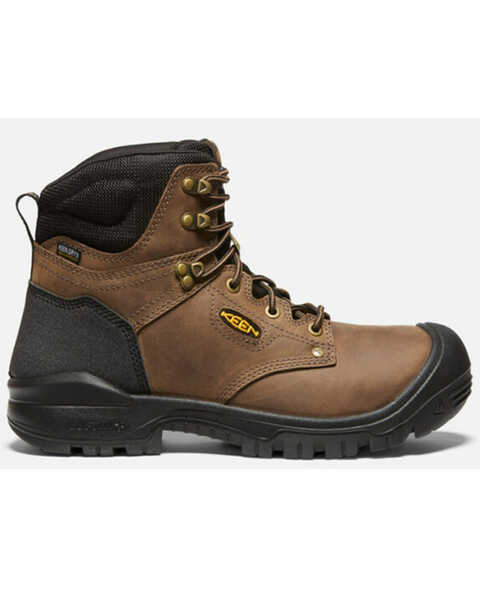 Image #2 - Keen Men's Independence 6" Waterproof Work Boots - Soft Toe, Brown, hi-res
