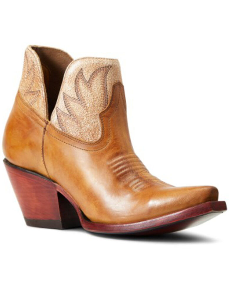Ariat Women's Hazel Palomino Fashion Booties - Snip Toe, Brown, hi-res