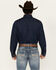 Image #4 - Wrangler Men's Medium Wash Denim Long Sleeve Snap Western Shirt, Medium Wash, hi-res