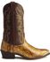 Laredo Men's Python Print Western Boots - Pointed Toe, Brown, hi-res