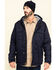 Image #1 - Hawx Men's FR Duck Hooded Work Jacket , Navy, hi-res