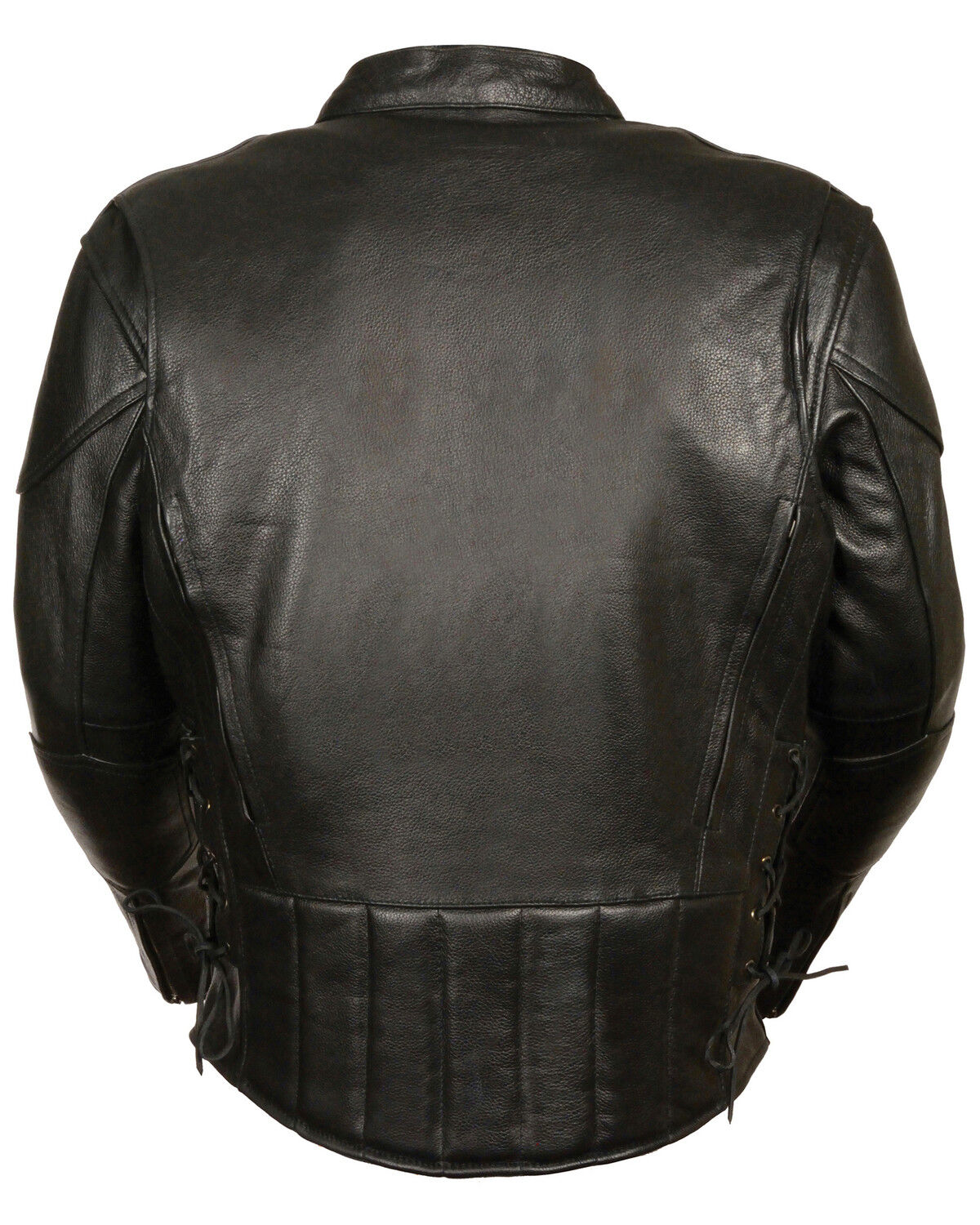 Image #3 - Milwaukee Leather Men's Lace Side Vented Scooter Jacket, Black, hi-res