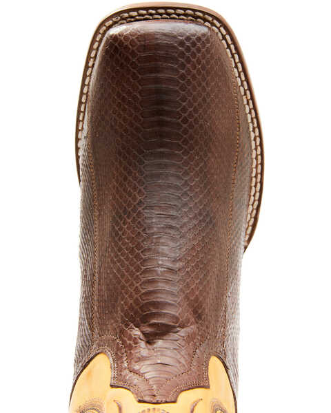 Dan Post Men's Exotic Snake Western Boots - Broad Square Toe, Brown, hi-res