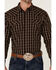 Image #3 - Moonshine Spirit Men's Mahogany Plaid Long Sleeve Snap Western Shirt, Burgundy, hi-res