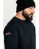 Image #4 - Ariat Men's FR Roughneck Skull Logo Crew Long Sleeve Work T-Shirt , Black, hi-res