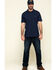 Image #6 - Hawx Men's Navy Miller Pique Short Sleeve Work Polo Shirt, Navy, hi-res