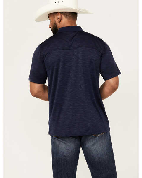 Image #4 - RANK 45® Men's Elite Short Sleeve Performance Polo Shirt , Dark Blue, hi-res